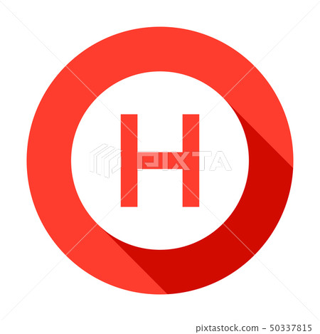 Hospital Sign Circle Icon 50337815