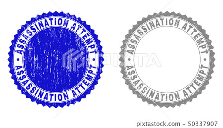 Textured ASSASSINATION ATTEMPT Scratched Stamp Seals Textured ASSASSINATION ATTEMPT Scratched Stamp Seals 50337907