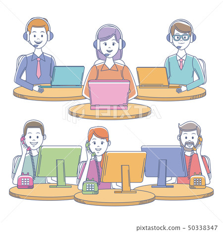 Call center office workplace Call center office workplace 50338347
