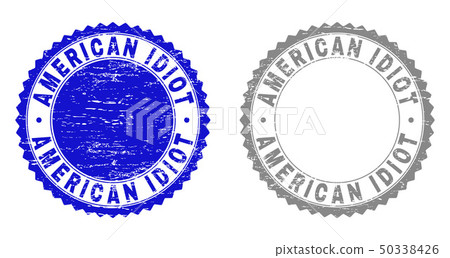 Textured AMERICAN IDIOT Grunge Stamp Seals 50338426