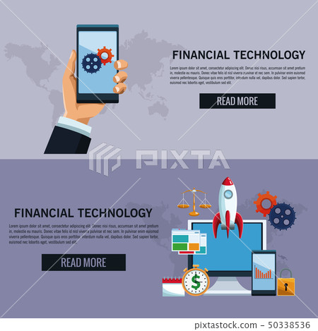 Financial technology infographic Financial technology infographic 50338536