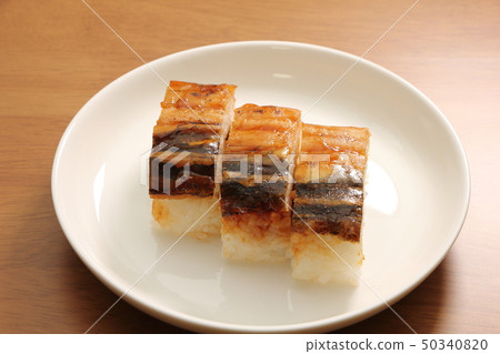 Grilled conger eel and sushi. 50340820