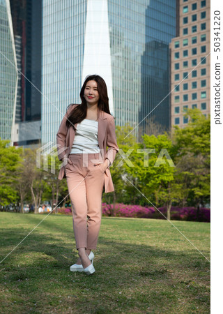 Business woman working in the city Business woman working in the city 50341220