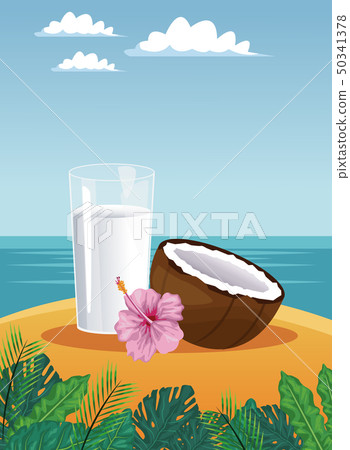 Suumer and beach cartoons Suumer and beach cartoons 50341378