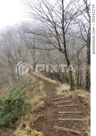 Longitudinal path of Nabewarizan crest of fog 50342234