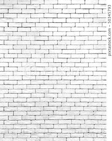 Brick wall white texture background. 50345793