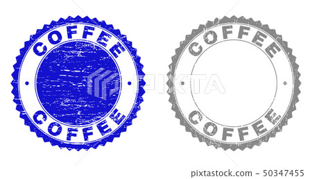 Grunge COFFEE Scratched Stamps Grunge COFFEE Scratched Stamps 50347455