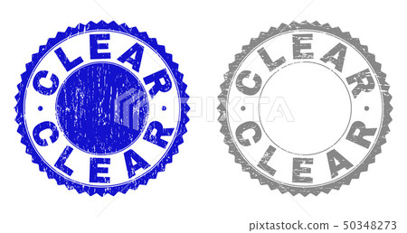 Grunge CLEAR Textured Stamp Seals - Stock Illustration [50348273] - PIXTA