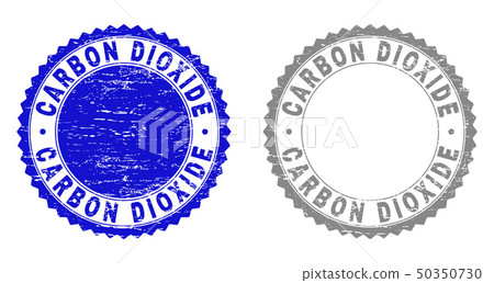 Grunge CARBON DIOXIDE Scratched Stamp Seals Grunge CARBON DIOXIDE Scratched Stamp Seals 50350730