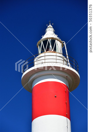 Shot the spring landscape of Shirakami-ri Lighthouse in sunny Matsumoto-cho Shirakami-don Shot the spring landscape of Shirakami-ri Lighthouse in sunny Matsumoto-cho Shirakami-don 50351376