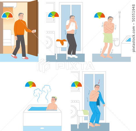 老人家庭意外熱休克 老人家庭意外熱休克 50351948