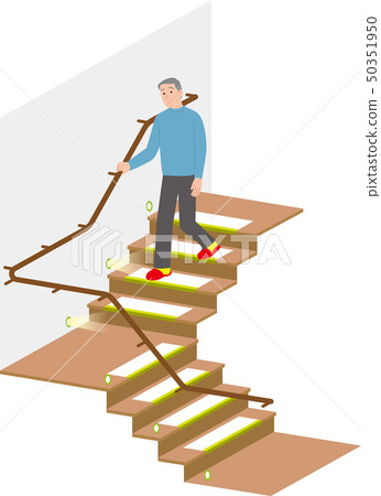 Domestic accident measures by stairs of elderly people 50351950