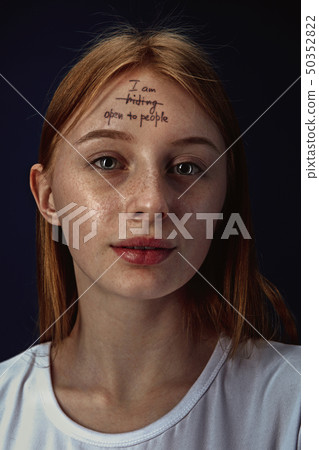 Young woman overcoming mental health problems 50352822