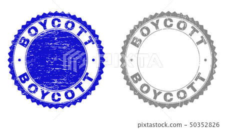 Grunge BOYCOTT Scratched Stamps Grunge BOYCOTT Scratched Stamps 50352826