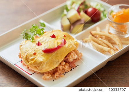 創意食品咖啡館米飯 50353707