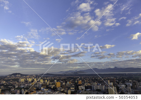 New year sunrise at sunrise misty pale 50354053