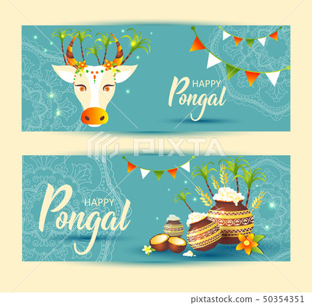 South Indian Festival Pongal Background Template 50354351