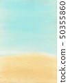 Blue and green watercolor 50355860