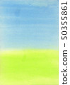 Blue and green watercolor 50355861
