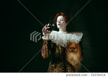 Medieval young woman as a duchess 50356418