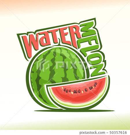 Vector logo for watermelon Vector logo for watermelon 50357616