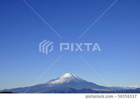 Mount Fuji view copy space 50358337