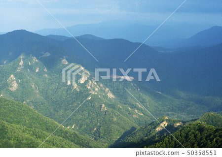Mountain landscape and forest aerial view 50358551