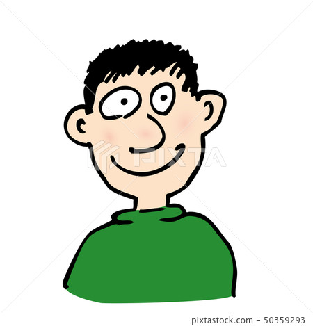 Comic face. Hand-drawn illustration. 50359293