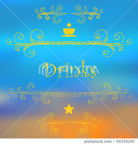 Drinks menu design. 50359295