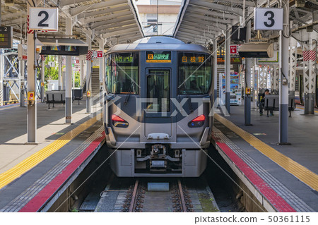 Tennoji Station Hanwa Line Commuter Train Tennoji Station Hanwa Line Commuter Train 50361115