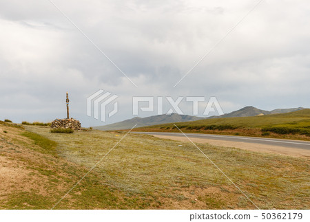 Mongolian Ovoo, cult place 50362179
