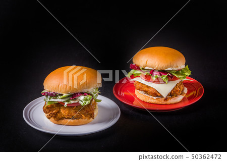 Flight chicken (Tatsuta) burger Fried chicken burger 50362472