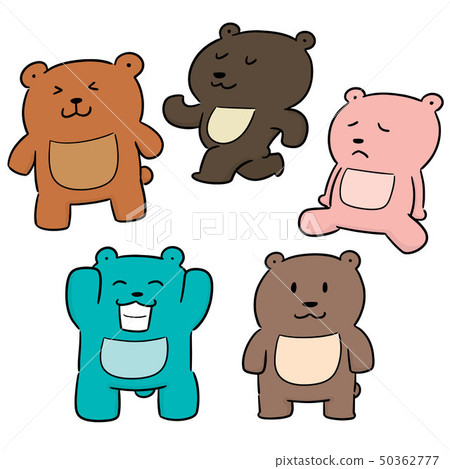vector set of bear vector set of bear 50362777