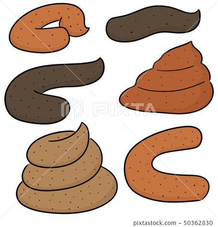 vector set of poop 50362830