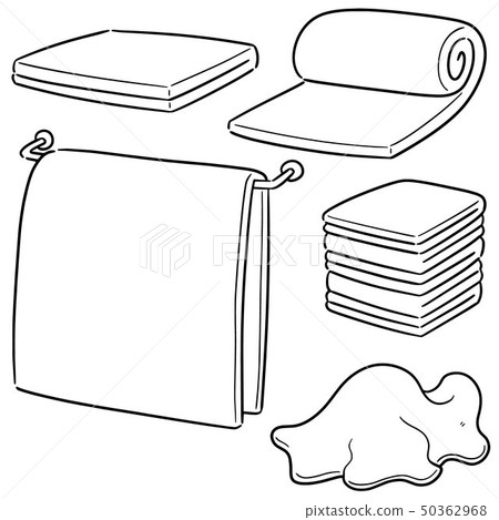 Vector set of towels Vector set of towels 50362968