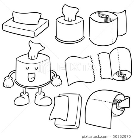 vector set of tissue paper 50362970