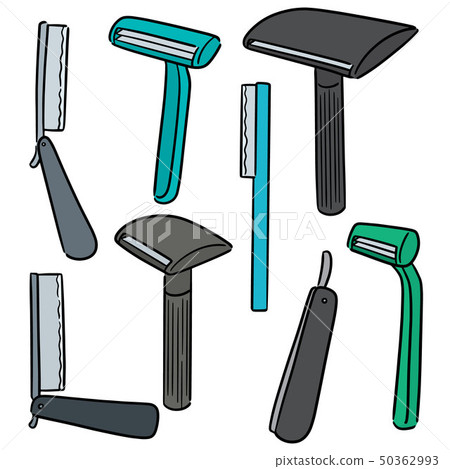 vector set of razor 50362993