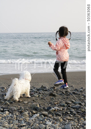 White dog girl White dog girl 50363068