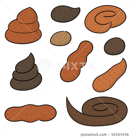 vector set of poop - Stock Illustration [50363436] - PIXTA