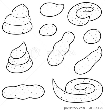 vector set of poop - Stock Illustration [50363438] - PIXTA