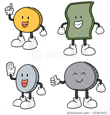 vector set of money cartoon - Stock Illustration [50363452] - PIXTA