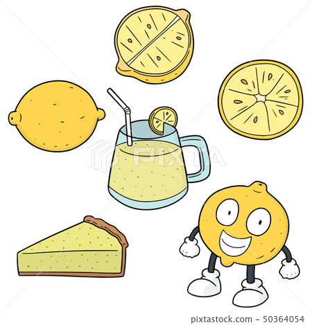 vector set of lemon 50364054