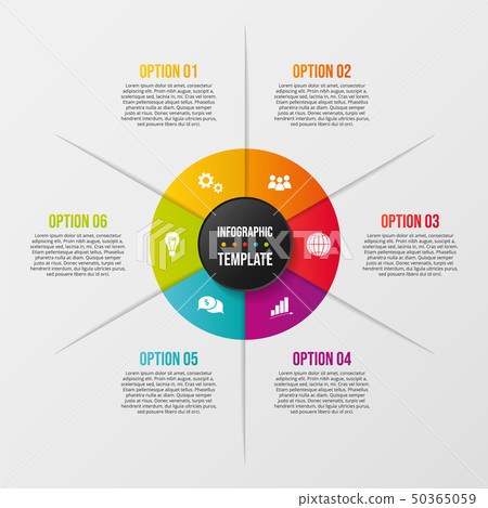 Infographic with business icons. Vector 50365059