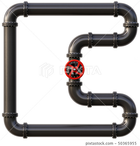 Black oil pipes. Fuel and energy industrial concept. Black oil pipes. Fuel and energy industrial concept. 50365955