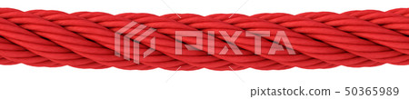 red rope on white background. - Stock Illustration [50365989] - PIXTA