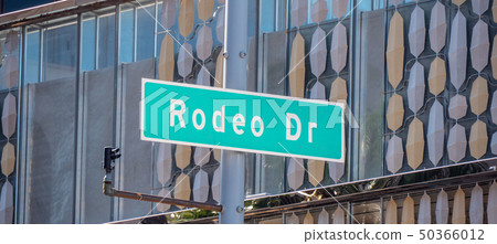 Rodeo Drive Street sign in Beverly Hills 50366012