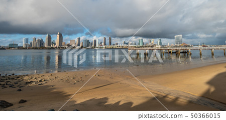 Skyline of San Diego at sunset 50366015
