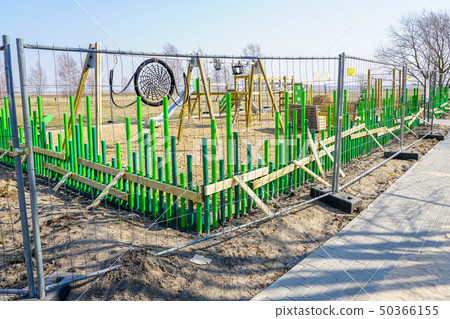 building a modern childrens playground in the city building a modern childrens playground in the city 50366155