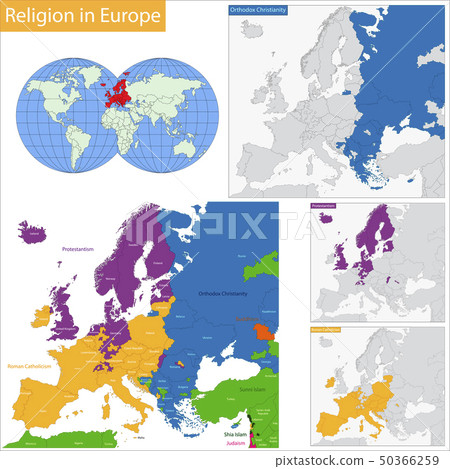Predominant religious in Europe Predominant religious in Europe 50366259