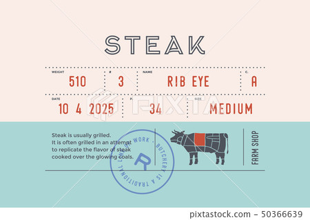 Vintage Label. Set of graphic modern vintage label 50366639